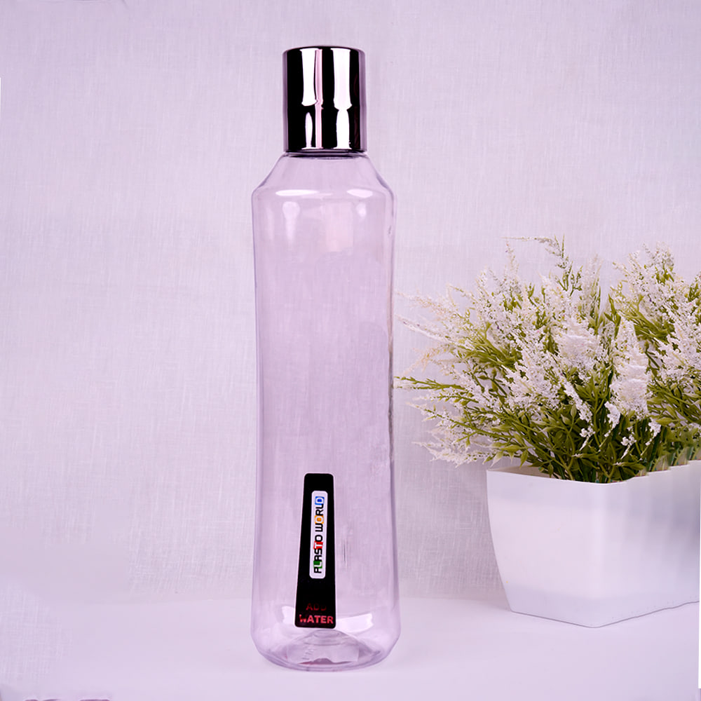 Transparent Plastic Water Bottles 1000ml (Pack Of 3)